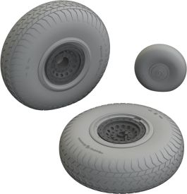 Eduard B-17F wheels rhomboid tread 1/48 Brassin for EDUARD