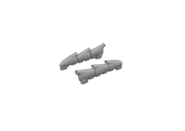 Eduard 1/48 Hurricane Mk.II exhaust rounded PRINT [R48], for ARMA HOBBY
