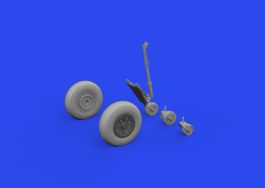 Eduard TBF/TBM wheels w/smooth tire 1/48 Brassin for ACADEMY