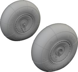 Eduard Me 410 wheels 1/72 Brassin for AIRFIX