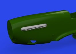 Eduard P-51D exhaust stacks w/ fairing PRINT 1/72 Brassin for EDUARD