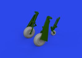 Eduard P-51D wheels block tread 1/72 Brassin for EDUARD