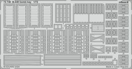 Eduard B-24H bomb bay 1/72 Photo etched set for AIRFIX