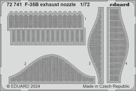 Eduard F-35B exhaust nozzle 1/72 Photo Etched Set for TAMIYA