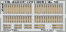 Eduard Chinook HC.1 cargo seatbelts STEEL 1/72 Photo Etched Set for AIRFIX