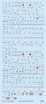 Eduard F-104A/C stencils 1/48 Decal for KINETIC