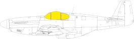 Eduard P-51B/C Malcolm Hood canopy 1/48 MASK for EDUARD