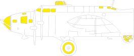 Eduard B-17F (alternate nose, frame X) TFace 1/48 Mask for EDUARD