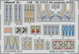 Eduard 1/48 F-4G seatbelts STEEL [Zoom set], for MENG