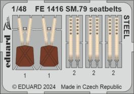Eduard SM.79 seatbelts STEEL 1/48 Zoom Set for EDUARD