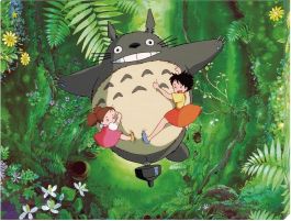 Ensky Puzzle ATB-51 Totoro - Climbing on Totoro Artboard Jigsaw My Neighbor Totoro