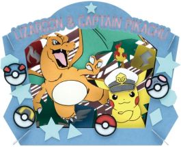 Ensky Paper Theater PT-338 Captain Pikachu & Charizard "Pokemon"