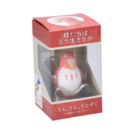 Ensky UN-01 Yes Nod Tilting Figure The Parakeet (Red) "The Boy and The Heron"