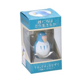 Ensky UN-03 Yes Nod Tilting Figure The Parakeet (Blue) "The Boy and The Heron"