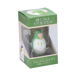 Ensky UN-04 Yes Nod Tilting Figure The Parakeet (Green "The Boy and The Heron"