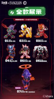 Eastern Model SHENGGE SOSKILL X Evangelion Blind Box (6pcs in a box)