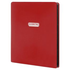 Binder: Zipper: 9-Pocket: Red
