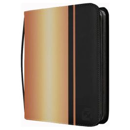 Binder: Zipper: 9-Pocket: Toploaders: Black & Gold