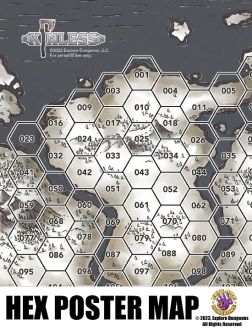 Kinless Role Playing Game: Poster Map