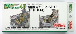 FineMolds 1/48 Modern Aircraft Seatbelt Set #2 (F-15 & F-16)