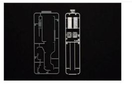 Fujimi 1/32 Highway Aesthetics Series No.8 (SP8) Set 4 Square Fuel Tank & Chimney Muffler Accessory Upgrade Parts