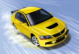 Fujimi 1/24 Mitsubishi Lancer Evolution IX GSR (w/GT Wing)