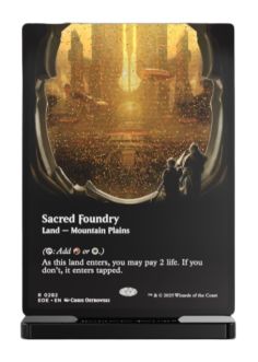 Slab Standee: MTG - Edge of Eternities - Sacred Foundry