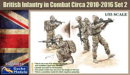 Gecko 1/35 British Infantry In Combat Circa 2010~2016 Set 2