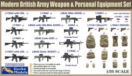 Gecko 1/35 British Army Weapon & Personal Equipment Set