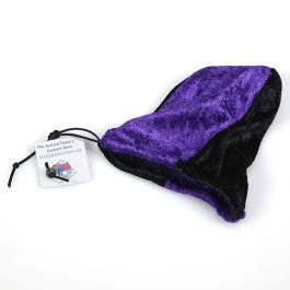 Dice Bag: Velvet: Purple/black