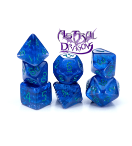 Sui Generis Dice: Astral Dragon (7 Polyhedral Dice Set)