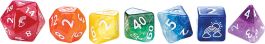 Sui Generis Dice: Rainbow! (7 Polyhedral Dice Set)