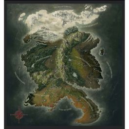Grim Hollow Role Playing Game: Fabric Map of Etharis