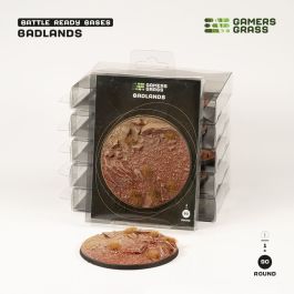 Gamers Grass Battle Ready Bases - Badlands - Round 90mm (x1)