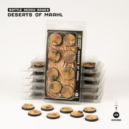 Gamers Grass Battle Ready Bases - Deserts of Maahl - Round 28mm (x8)