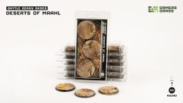 Gamers Grass Battle Ready Bases - Deserts of Maahl - Round 50mm (x3)