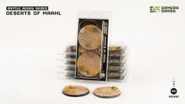 Gamers Grass Battle Ready Bases - Deserts of Maahl - Round 60mm (x2)
