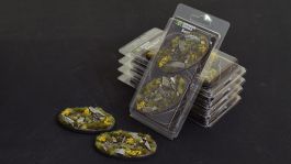 Gamers Grass Battle Ready Bases - Highland - Oval 90mm (x2)
