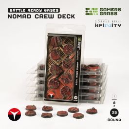 Gamers Grass Battle Ready Bases - Nomad Crew Deck - Round 25mm (8x) (Designed for Infinity)