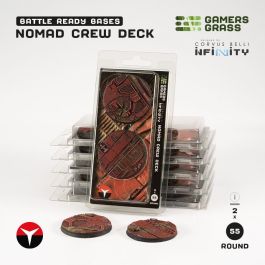 Gamers Grass Battle Ready Bases - Nomad Crew Deck - Round 55mm (2x) (Designed for Infinity)