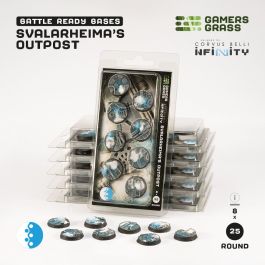Gamers Grass Battle Ready Bases - Svalarheima's Outpost - Round 25mm (8x) (Designed for Infinity)