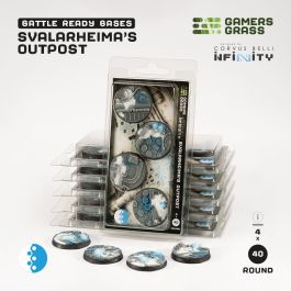 Gamers Grass Battle Ready Bases - Svalarheima's Outpost - Round 40mm (4x) (Designed for Infinity)