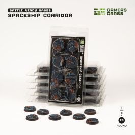 Gamers Grass Battle Ready Bases - Spaceship Corridor - Round 28mm (x8)