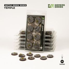 Gamers Grass Battle Ready Bases - Temple - Round 28mm (x8)