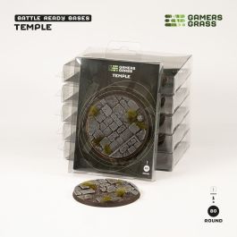 Gamers Grass Battle Ready Bases - Temple - Round 80mm (x1)