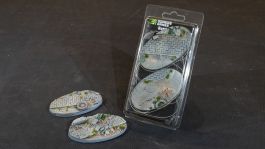 Gamers Grass Battle Ready Bases - Urban Warfare - Oval 90mm (x2)