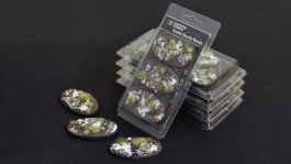 Gamers Grass Battle Ready Bases - Winter - Oval 75mm (x3)
