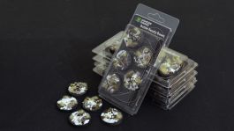 Gamers Grass Battle Ready Bases - Winter - Round 40mm (x5)