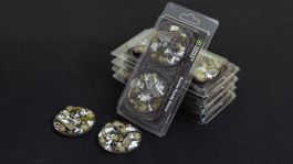 Gamers Grass Battle Ready Bases - Winter - Round 60mm (x2)