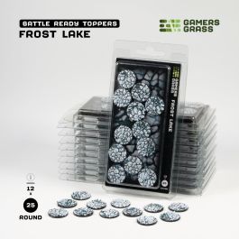 Gamers Grass Battle Ready Bases - Frost Lake - Round 25mm (x12)